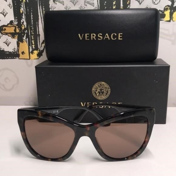 NEW Authentic Tortoise Shell Sunglasses VE4417-U - Picture 4 of 13